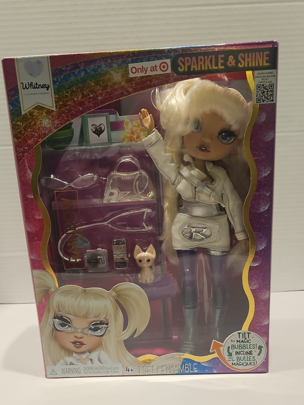 NWT-Whitney Rainbow High Doll -Silver Sparkle Outfit Target Exclusive